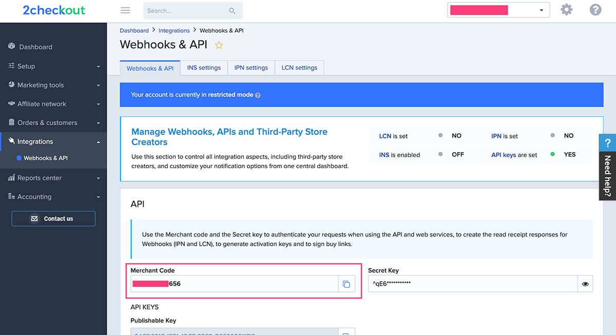 Shopify收款绑定PayPal, Stripe, 2checkout和COD的操作流程 2checkout-shopify-200215-320251102_ -22 Shopify收款绑定PayPal, Stripe, 2checkout和COD的操作流程 2checkout-shopify-200215-320251102_ -22