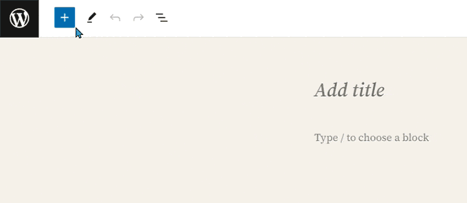 如何使用 WordPress 区块编辑器(Gutenberg 教程) add-new-block-animation20251114_ -4 如何使用 WordPress 区块编辑器(Gutenberg 教程) add-new-block-animation20251114_ -4