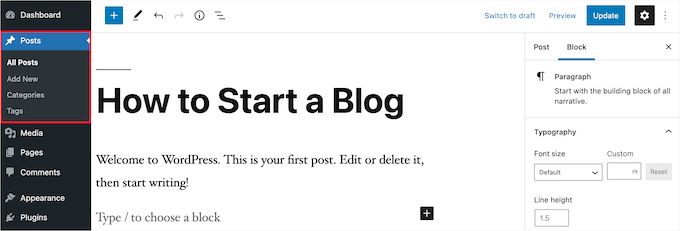 WordPress中的文章和页面有什么区别? blog-post-editor-page20251114_ -1 WordPress中的文章和页面有什么区别? blog-post-editor-page20251114_ -1