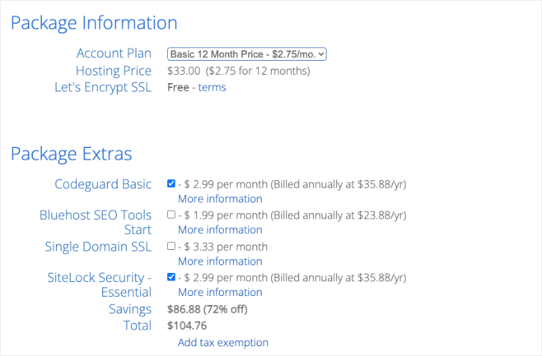 快速搭建 WordPress 网站(5 个简单步骤)如何从零开始制作网站 bluehost-package-information20251123_ -17 快速搭建 WordPress 网站(5 个简单步骤)如何从零开始制作网站 bluehost-package-information20251123_ -17
