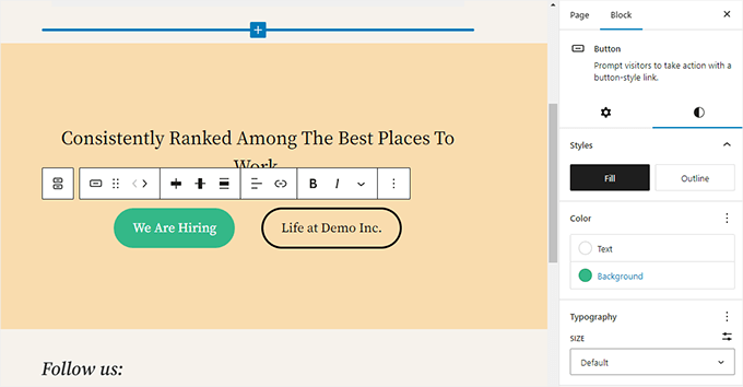 如何使用 WordPress 区块编辑器(Gutenberg 教程) buttons-block-editor20251114_ -26 如何使用 WordPress 区块编辑器(Gutenberg 教程) buttons-block-editor20251114_ -26