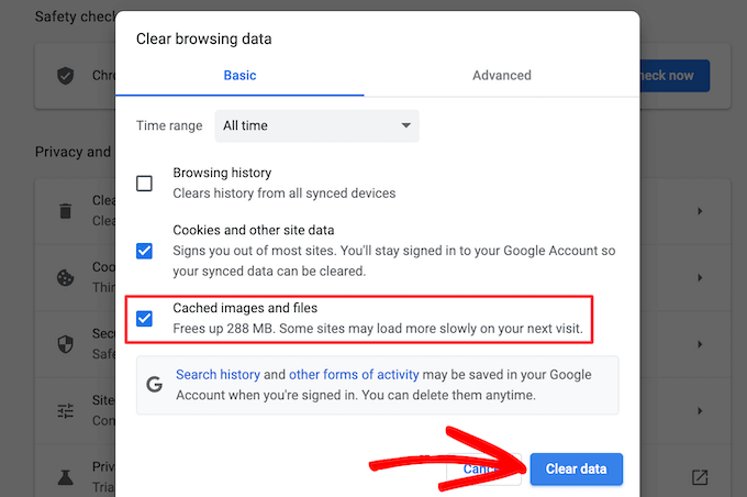 如何清除 WordPress 缓存(分步指南) clear-browsing-data20251107_ -4 如何清除 WordPress 缓存(分步指南) clear-browsing-data20251107_ -4