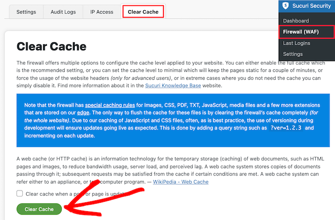 如何清除 WordPress 缓存(分步指南) clear-sucuri-cache20251107_ -11 如何清除 WordPress 缓存(分步指南) clear-sucuri-cache20251107_ -11