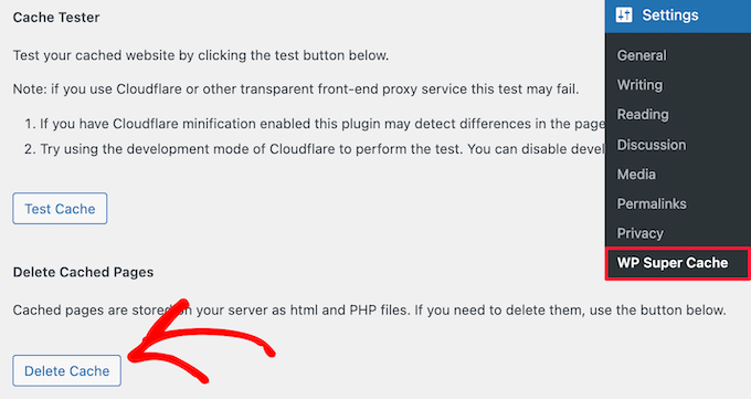 如何清除 WordPress 缓存(分步指南) clear-wp-super-cache20251107_ -6 如何清除 WordPress 缓存(分步指南) clear-wp-super-cache20251107_ -6
