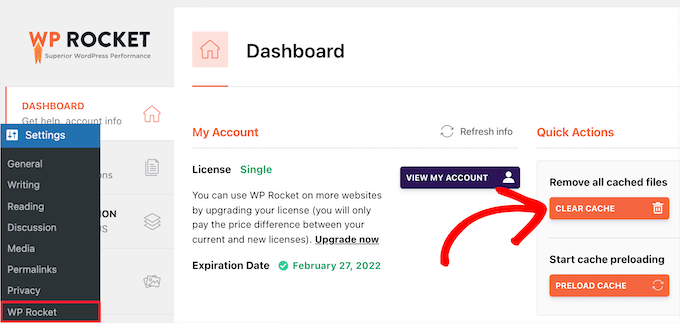 如何清除 WordPress 缓存(分步指南) clear-wprocket-cache20251107_ -5 如何清除 WordPress 缓存(分步指南) clear-wprocket-cache20251107_ -5