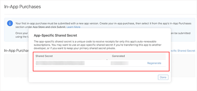 WordPress网站转换成了移动应用——以下是我学到的经验 copy-app-specific-shared-secret-120251114_ -18