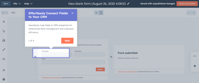 9款最佳WordPress联系表单插件，精选的5款 creating-hubspot-forms20251114_ -10