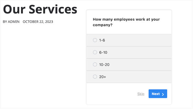 UserFeedback 评测：它是否是适合您的调查插件？ embedded-survey-wordpress20251114_ -17