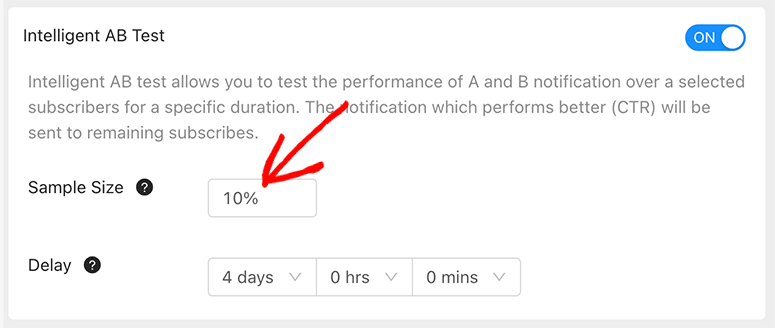 PushEngage 评测：如何发送网页推送通知？【2025 年】 intelligentabtest20251119_ -11