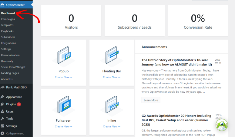 OptinMonster评测:如何提高潜在客户数量、转化率和品牌知名度? optinmonster-dashboard20251118_ -2 OptinMonster评测:如何提高潜在客户数量、转化率和品牌知名度? optinmonster-dashboard20251118_ -2