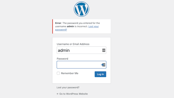 63 个最常见的 WordPress 错误及解决方法 password-incorrect-wordpress20251114_ -11 63 个最常见的 WordPress 错误及解决方法 password-incorrect-wordpress20251114_ -11