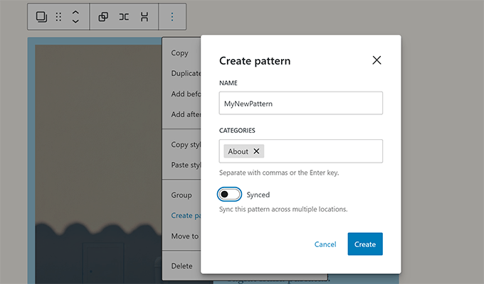 新手指南：如何使用 WordPress 区块模式 pattern-name-categories20251114_ -9