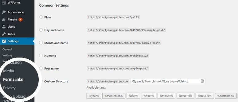 如何从任何CMS或网站迁移到WordPress(分步指南) permalinks-structure20251123_ -18 如何从任何CMS或网站迁移到WordPress(分步指南) permalinks-structure20251123_ -18