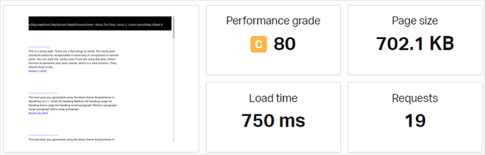 何时真正需要托管式 WordPress 主机？最佳托管式 WordPress 主机对比（2025） pressable-speed-test20251108_-1 -50