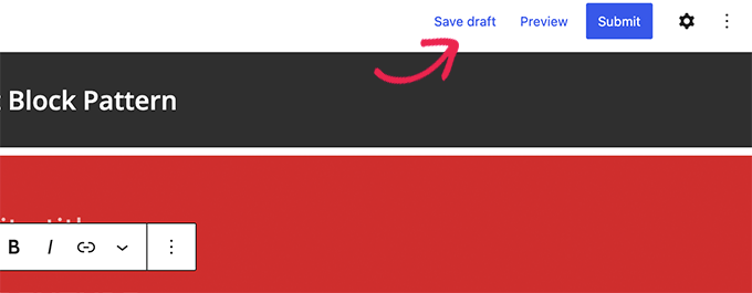 新手指南：如何使用 WordPress 区块模式 save-submit-pattern20251114_ -24