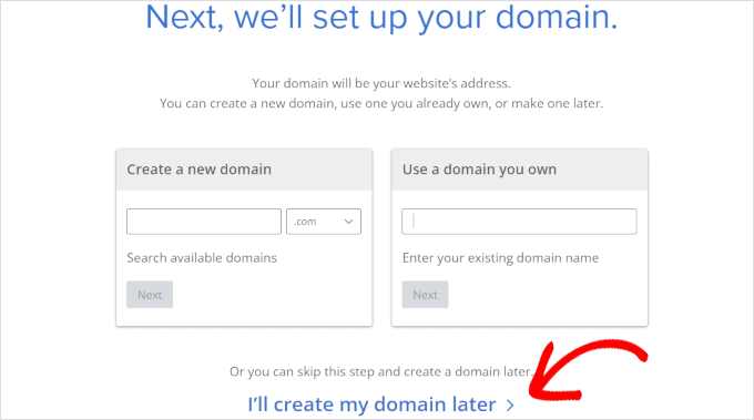 如何将我的 HTML 网站转换为 WordPress 的（并使其更新变得容易 10 倍） setup-domain-later20251114_ -8
