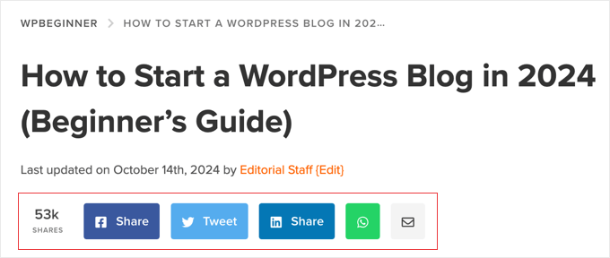 如何在 WordPress 中添加社交分享按钮(4 种简单方法) socialshare-example20251114_ -1 如何在 WordPress 中添加社交分享按钮(4 种简单方法) socialshare-example20251114_ -1