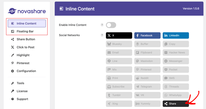 如何在 WordPress 中添加社交分享按钮(4 种简单方法) socialshare-novashare-add-share-button20251114_ -18 如何在 WordPress 中添加社交分享按钮(4 种简单方法) socialshare-novashare-add-share-button20251114_ -18