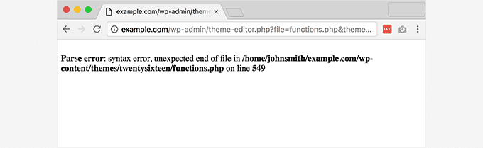 63 个最常见的 WordPress 错误及解决方法 syntax-error20251114_ -4 63 个最常见的 WordPress 错误及解决方法 syntax-error20251114_ -4