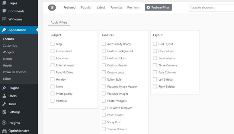 快速搭建 WordPress 网站(5 个简单步骤)如何从零开始制作网站 theme-feature-filter20251123_ -25 快速搭建 WordPress 网站(5 个简单步骤)如何从零开始制作网站 theme-feature-filter20251123_ -25