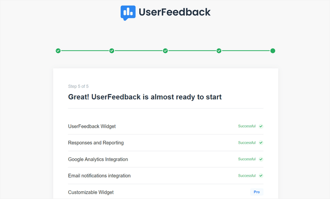 如何在 WordPress 中创建调查问卷(使用 Beautiful Reports) userfeedback-features-installed20251114_ -34 如何在 WordPress 中创建调查问卷(使用 Beautiful Reports) userfeedback-features-installed20251114_ -34