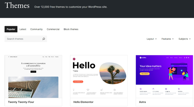 如何将我的 HTML 网站转换为 WordPress 的（并使其更新变得容易 10 倍） wordpress-themes-directory20251114_ -3
