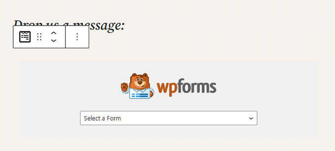 如何使用 WordPress 区块编辑器(Gutenberg 教程) wpforms-block20251114_ -17 如何使用 WordPress 区块编辑器(Gutenberg 教程) wpforms-block20251114_ -17
