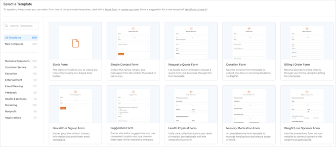 9款最佳WordPress联系表单插件，精选的5款 wpforms-form-templates20251114_ -4