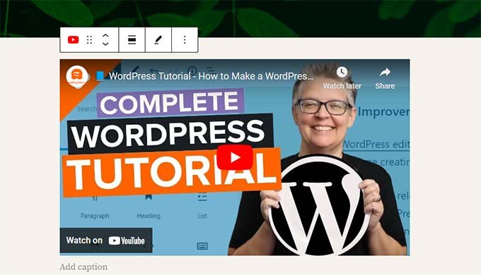 如何使用 WordPress 区块编辑器(Gutenberg 教程) youtube-block20251114_ -34 如何使用 WordPress 区块编辑器(Gutenberg 教程) youtube-block20251114_ -34