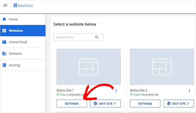 如何备份您的 WordPress 网站（终极指南） bluehost-site-settings-68020251201_-1 -29