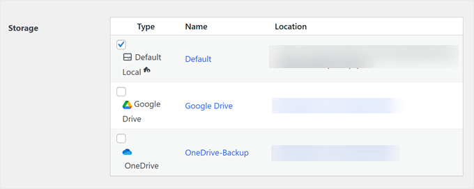 如何备份您的 WordPress 网站（终极指南） duplicator-storage-schedule-min20251201_ -22