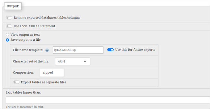 如何手动备份 WordPress 数据库(分步指南) phpmyadmin-export-output20251201_ -10 如何手动备份 WordPress 数据库(分步指南) phpmyadmin-export-output20251201_ -10