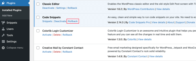 WordPress 更新导致网站崩溃?这里有一个 5 分钟回滚方案 rollbackpluginsrollbacklink20251201_ -7 WordPress 更新导致网站崩溃?这里有一个 5 分钟回滚方案 rollbackpluginsrollbacklink20251201_ -7
